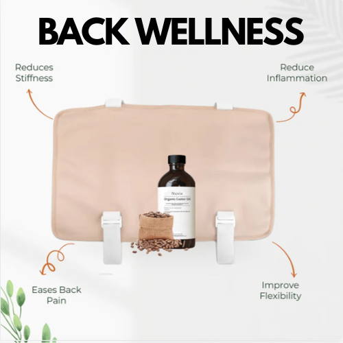 Nuvia™ Back Wellness Kit (Wrap+Castor Oil)